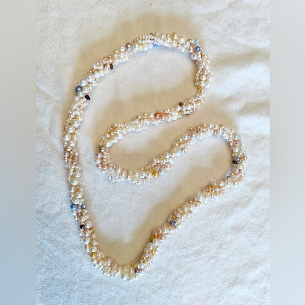 Elegant Multi-Colour Real Pearl Necklace